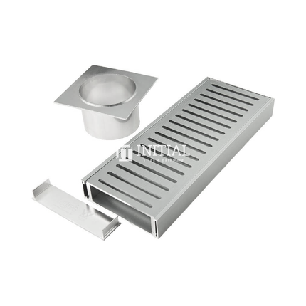 Bathroom Wide Standard Floor Waste Silver 1100~5600mm ,