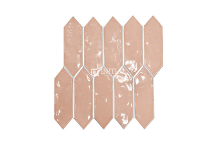 Feature Mosaic Boat Rippled Arrow Mosaic Gloss Apricot 292.5X324 ,