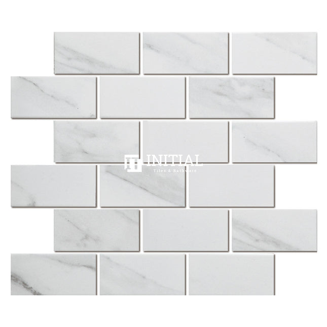 Feature Mosaic Persian Carrara Look Mosaic Brickbone Matt 291X295.5 ,