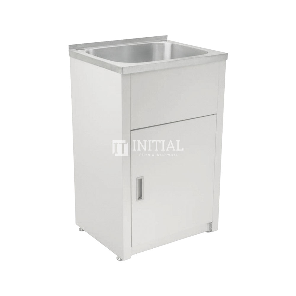 Freestanding Stainless Steel Laundry Tub 45L 600X500X925 ,