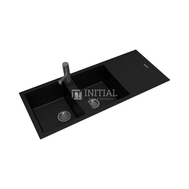 Granite Quartz Stone Kitchen & Laundry Sink Black 1160X500X200 ,