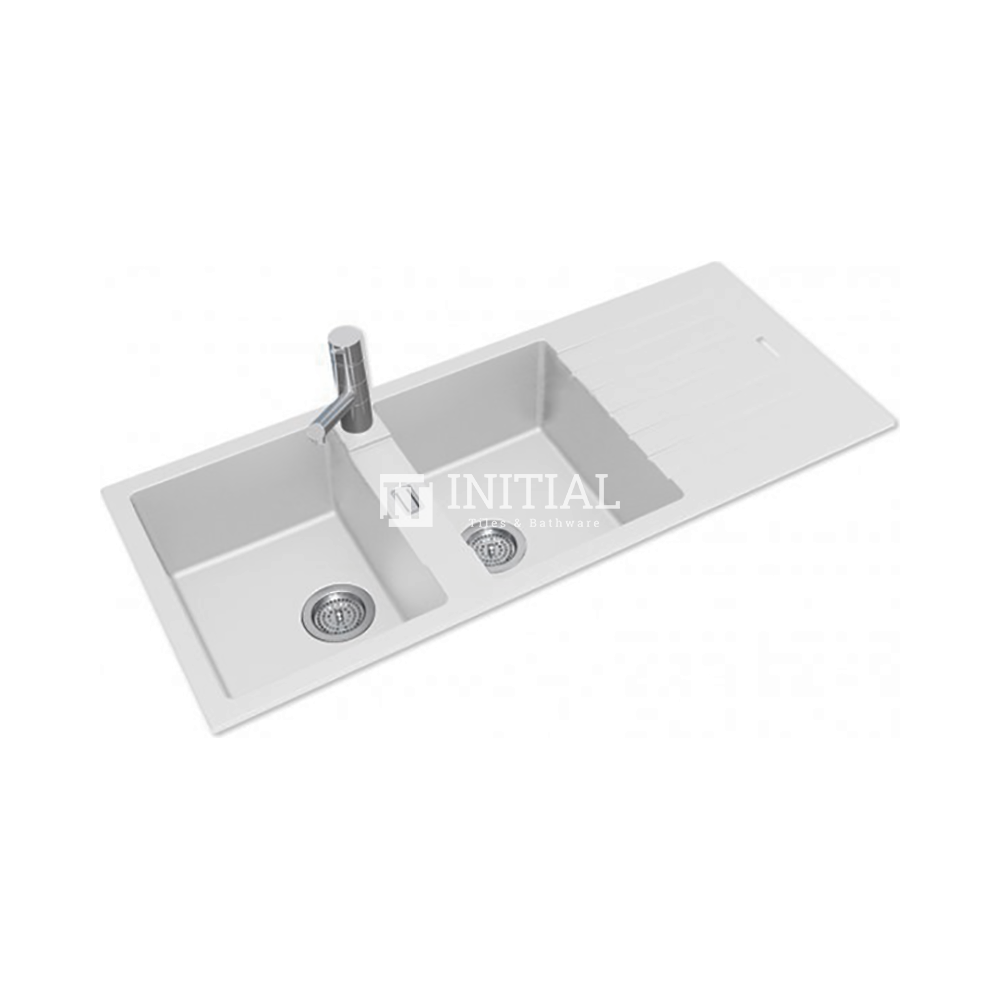 Granite Quartz Stone Kitchen & Laundry Sink White 1160X500X200 ,