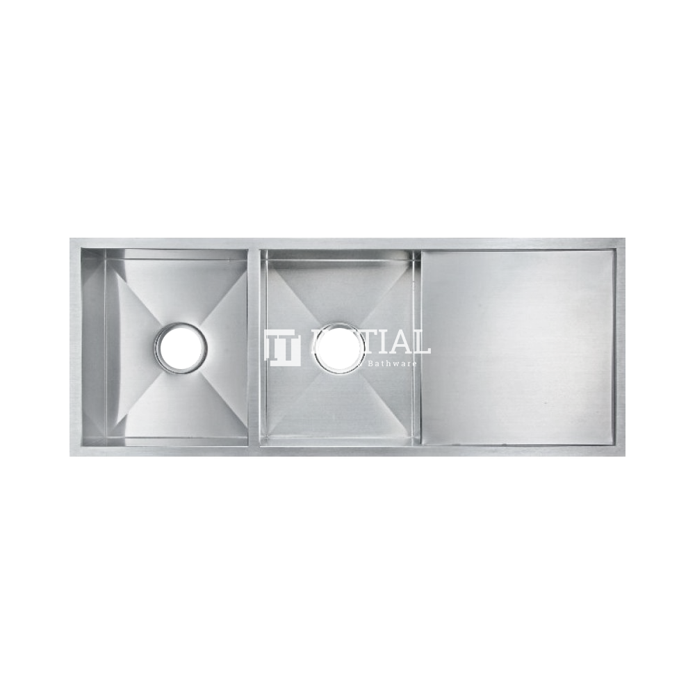 Square Stainless Steel Kitchen & Laundry Sink 1160X460X220 ,