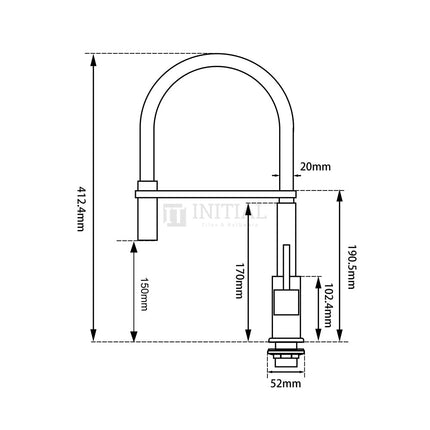 Kitchen Square Chrome 360° Swivel Sink Mixer ,