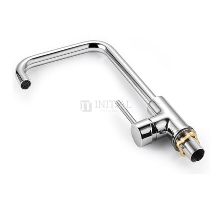 Kitchen Gooseneck Chrome 360° Swivel Sink Mixer ,