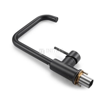 Kitchen Gooseneck Matt Black 360° Swivel Sink Mixer ,