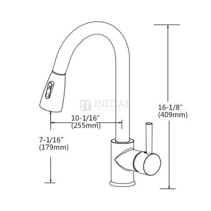 Kitchen Pull Out Shower Spray Chrome 360° Swivel Sink Mixer ,