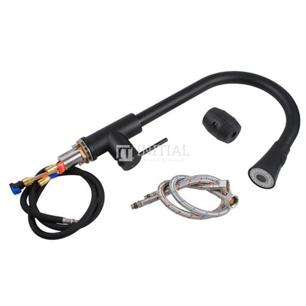 Kitchen Pull Out Shower Spray Matt Black 360° Swivel Sink Mixer ,