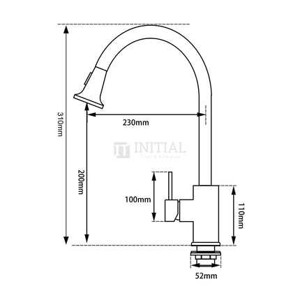 Kitchen Pull Out Shower Spray Matt Black 360° Swivel Sink Mixer ,