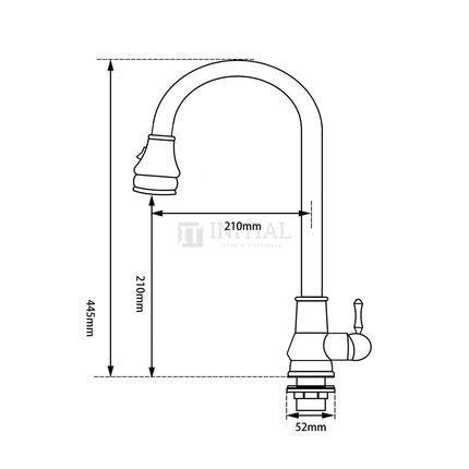 Kitchen Vintage Pull Out Chrome 360° Swivel Sink Mixer ,