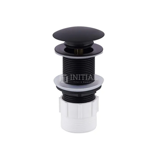 Mushroom Basin Pop Up Waste Without Overflow Matt Black 32mm ,