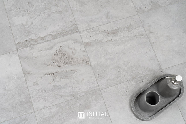 Travertine Look Tile Travertine Grey Matt 300X300 ,
