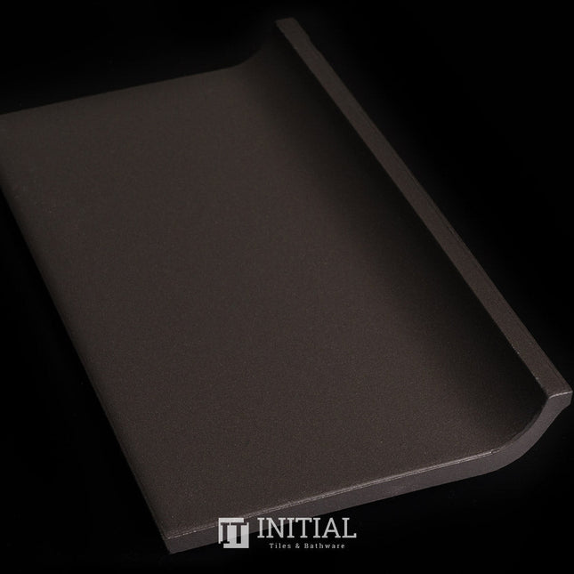 Commercial Uni Black Coving Tile 100X200 ,