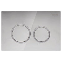 Fienza R&T Round Button Flush Plate, 6 Colours , Chrome
