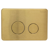 Fienza R&T Round Button Flush Plate, 6 Colours , Gold