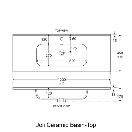 Fienza UniCab 1200 Gloss White Cabinet on Legs, Solid Doors ,