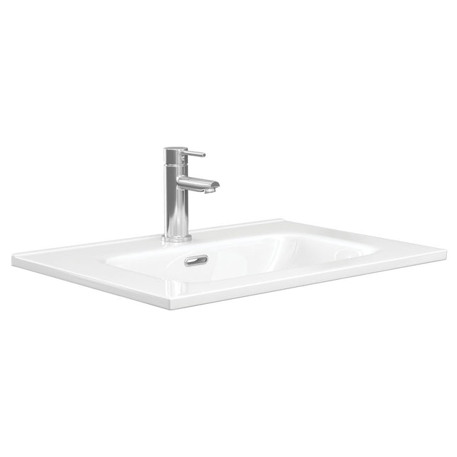 Fienza Joli Ceramic Gloss White Basin Top, 600mm ,