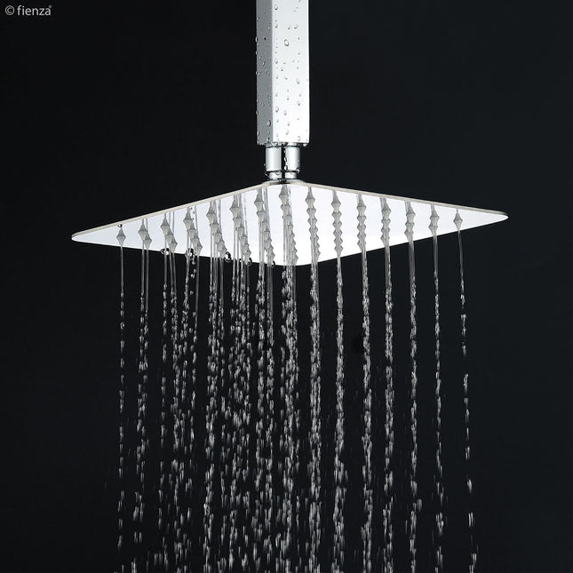 Fienza Jet 200mm Square Chrome Shower Head ,