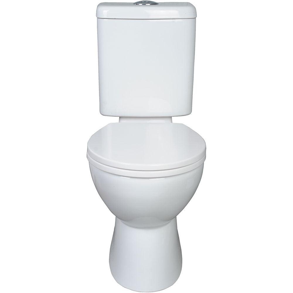 Fienza Stella Adjustable Link Toilet Suite, Gloss White, S-Trap ,