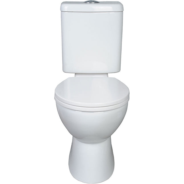 Fienza Stella Adjustable Link Toilet Suite, Gloss White, S-Trap ,