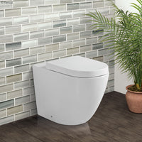 Fienza Koko Wall Faced Toilet Suite, Gloss White ,