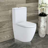 Fienza Koko Back to Wall Toilet Suite, Gloss White ,