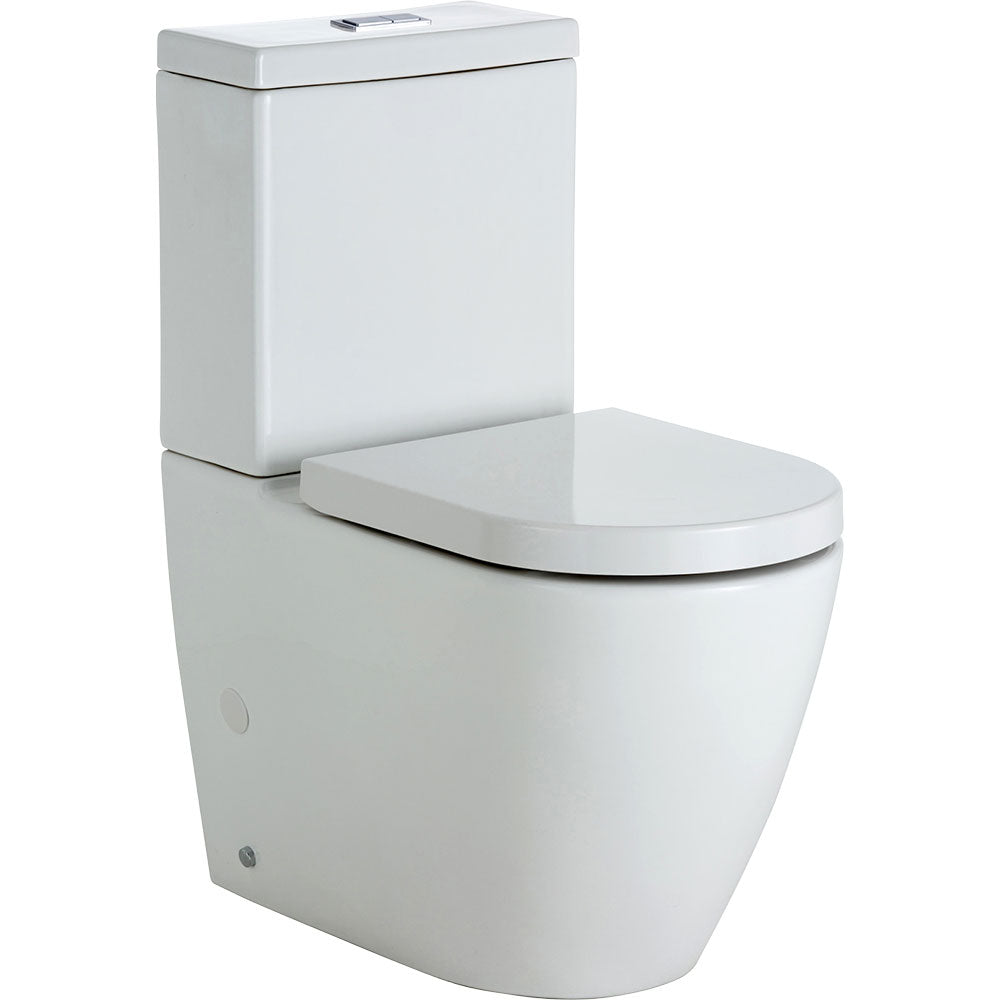 Fienza Empire Back to Wall Toilet Suite, Gloss White ,