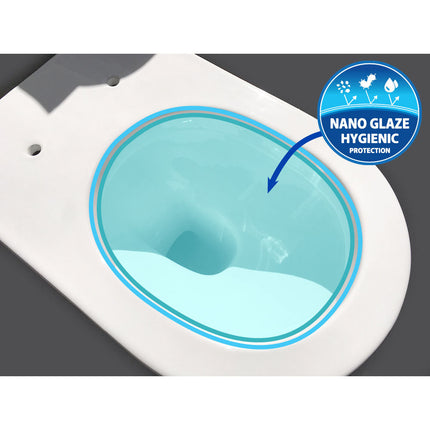 Fienza Empire Back to Wall Toilet Suite, Gloss White ,