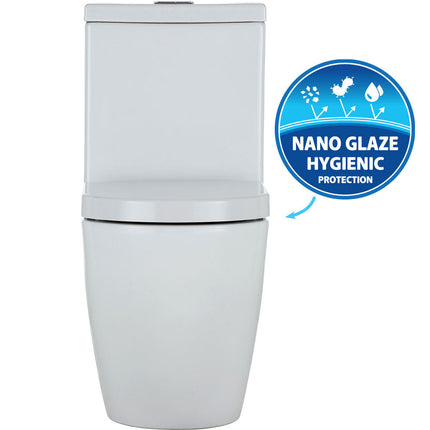 Fienza Empire Back to Wall Toilet Suite, Gloss White ,