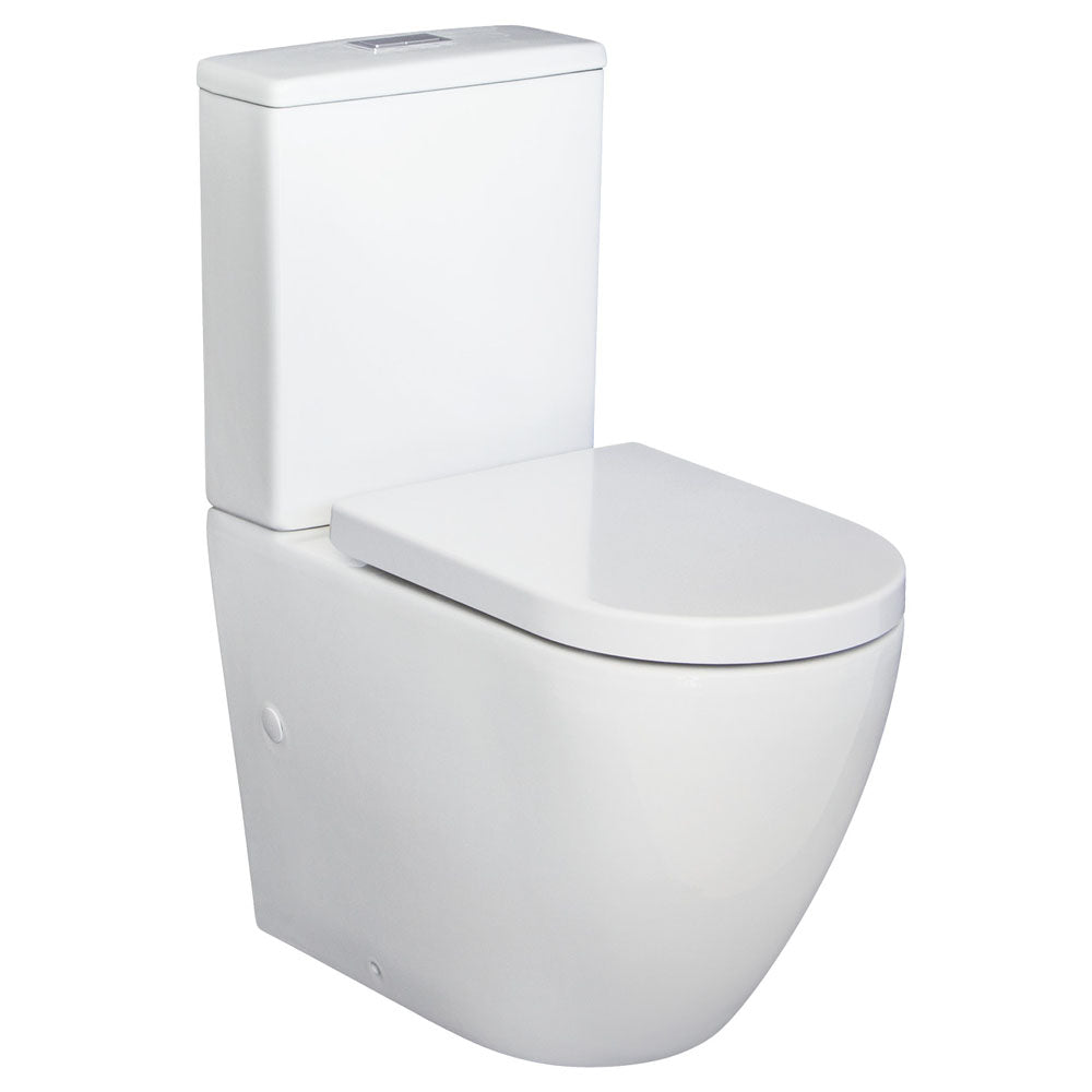 Fienza Alix Back to Wall Toilet Suite, Gloss White ,
