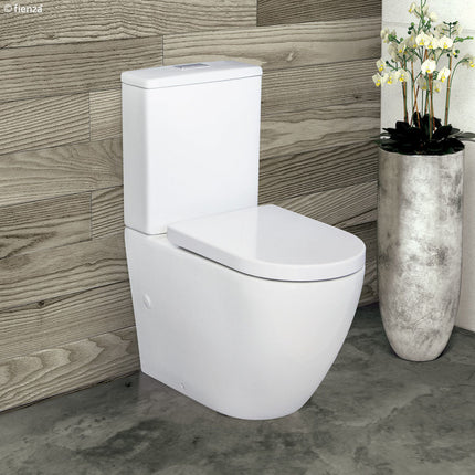 Fienza Alix Back to Wall Toilet Suite, Gloss White ,