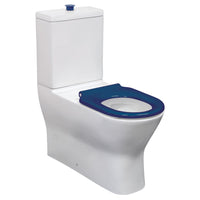 Fienza Delta Care Back to Wall Toilet Suite, Blue Seat ,