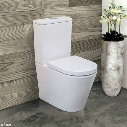Fienza Isabella Back to Wall Toilet Suite, Gloss White ,