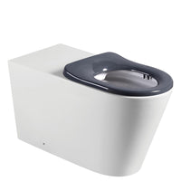 Fienza Isabella Care Wall Faced Toilet Suite, Grey Seat ,