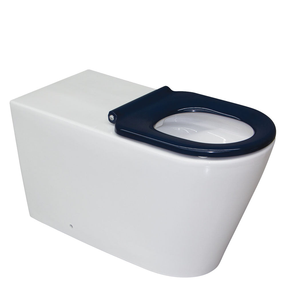 Fienza Isabella Care Wall Faced Toilet Suite, Blue Seat ,
