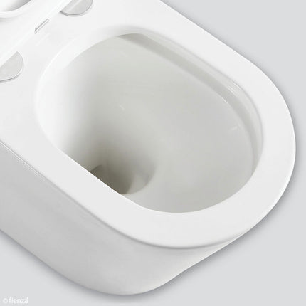 Fienza Kaya Back to Wall Toilet Suite, Gloss White, Slim Seat ,