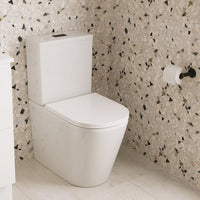 Fienza Kaya Back to Wall Toilet Suite, Gloss White, Slim Seat ,