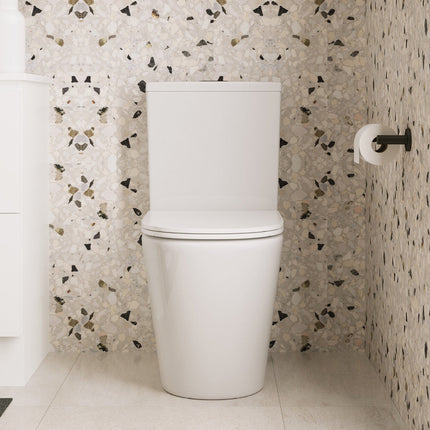 Fienza Kaya Back to Wall Toilet Suite, Gloss White, Slim Seat ,