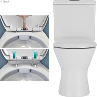 Fienza Escola Back to Wall Toilet Suite, Gloss White ,