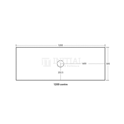 Bellevue Groove 1200 Prime Oak Woodgrain Wall Hung Vanity ,