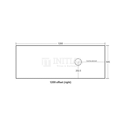 Bellevue Groove 1200 Coastal Oak Woodgrain Wall Hung Vanity ,
