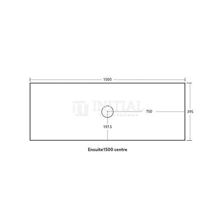 Bellevue Groove 1500 Prime Oak Woodgrain Wall Hung Slim Vanity ,