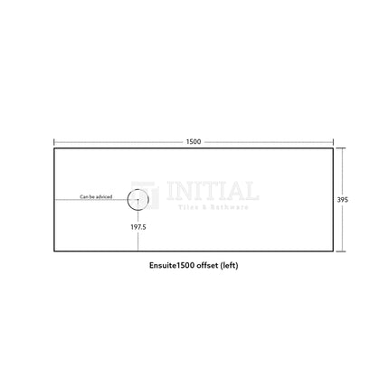 Bellevue Groove 1500 Coastal Oak Woodgrain Wall Hung Slim Vanity ,