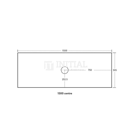 Bellevue Groove 1500 Prime Oak Woodgrain Wall Hung Vanity ,