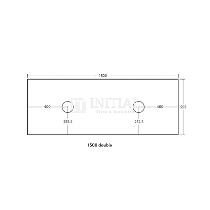 Bellevue Groove 1500 Coastal Oak Woodgrain Wall Hung Vanity ,