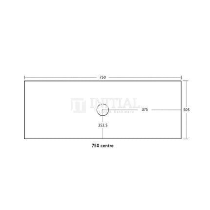 Bellevue Groove 750 Coastal Oak Woodgrain Wall Hung Vanity ,