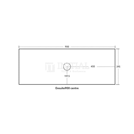 Bellevue Groove 900 Coastal Oak Woodgrain Wall Hung Slim Vanity ,