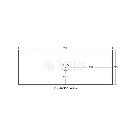 Bellevue Groove 900 Prime Oak Woodgrain Wall Hung Slim Vanity ,