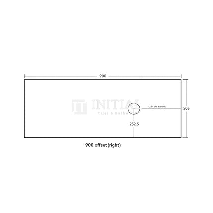 Bellevue Groove 900 Prime Oak Woodgrain Wall Hung Vanity ,