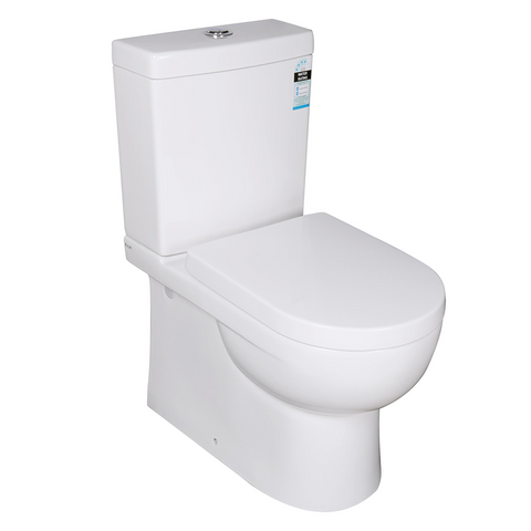 Rio Box Rim Flush Pan Back to Wall Toilet Suite Ceramic White 635X375X805 ,